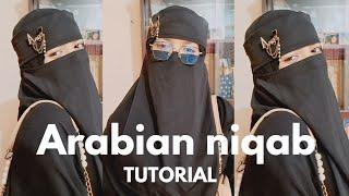 Arabian niqab tutorial ll Arabian niqab with hijab tutorial ll full coverage Arabian niqab tutorial