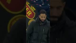 Ruben Amorim's reaction after going 2-1 down to Bodø/Glimt.