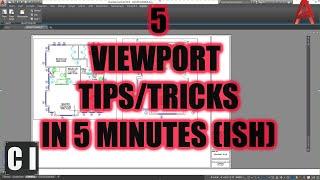 AutoCAD How to Create Viewports Quicker: 5 Tips & Tricks in 5 Minutes (Almost!)