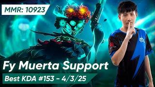 FY GOD MUERTA SOFT SUPPORT POS 4 7.37d | Dota 2 Pro Gameplay