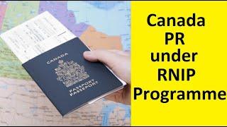 PR under RNIP Canada – Rural and Northern Immigration Pilot Canada (Part-X)