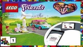 LEGO instructions - LEGO Friends - 41443 - Olivia's Electric Car (Book 1)