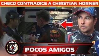 ¡CARAS DE POCOS AMIGOS! BRONCA ENTRE HORNER Y CHECO PÉREZ EN GP DE BRASIL NO SE PONEN DE ACUERDO