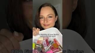 COLLECTING EMPTY LIPPIES .  #beautyblogger #empties #shorts
