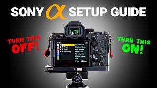COMPLETE SONY a7R5 landscape photography SETTINGS setup guide