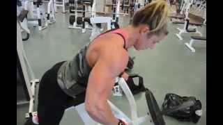 Back Attack Ifbb Pro Jen Louwagie 9-weeks out Chicago