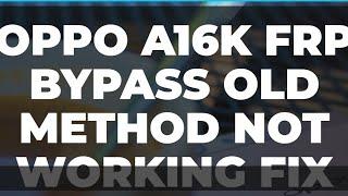 Oppo A16K FRP bypass ||Oppo a16 Frp bypass|| All oppo mobile in working 100%||Android 11||Android 12