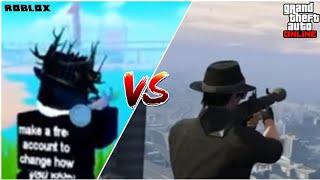 Roblox Mad City VS GTA Online Weapons