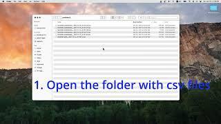 How to combine csv files into one file in one minute. Mac OS