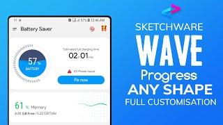 Wave Progress view Any Shape Triangle Circle Rectangle in Sketchware - DreamPLAY Dev