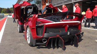 $4.0m Ferrari FXX K EVO - Engine Start Up, Accelerations & Downshifts!