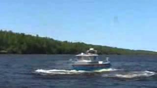 O24VJ aluminum waterjet boat testdrive Водомётный катер Охта 24 ВД