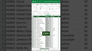 Insert Rows/Columns in Excel #Shortcut