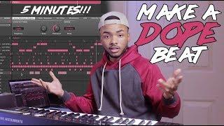 How To Make A DOPE Beat In 5 MINUTES!!