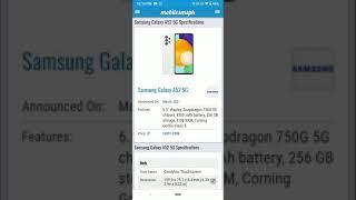 Samsung Galaxy A52 5G Specs