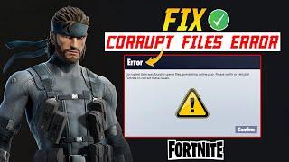 How to Fix a File Corruption Has Occurred in Fortnite on Windows PC | Fortnite Corrupted Files