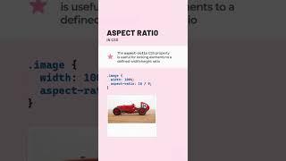 Aspect-ratio property in CSS