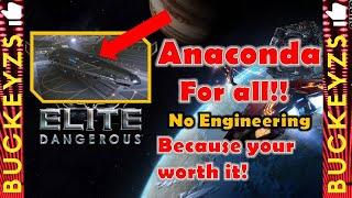 Elite Dangerous Anaconda for Beginners No Engineering Great for New Players