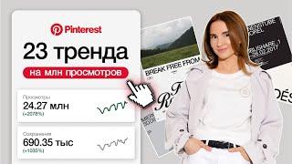 Тренды Pinterest 2024 | Что будет популярно? | 23 тренда за 13 минут #пинтерест #pinterest