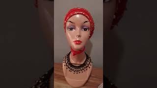 Beaded trending turban #fascinator #diyfashion #finexcollections #trending #turban #youtube #diy