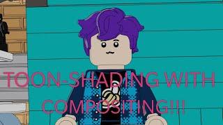 Toon-Shading With Compositing Tutorial! #compositing #blender #lego