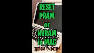 Reset PRAM or NVRAM in MAC [FIXES MINOR ISSUES]