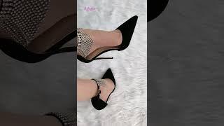 Summer black high heels with ankle strap | My high heels