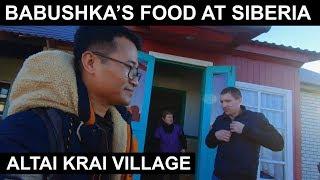 Babushka's food at Altai Krai Village : Siberia Travel Vlog