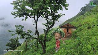 Beautiful Nepali Mountain Village Life of Nepal | Daily Activities of Himalayan Hari Rokaya Village