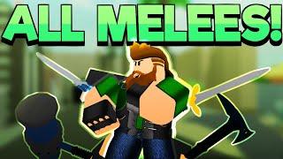 ALL MELEE WEAPONS IN ARSENAL/CASE OPENING! (Arsenal Roblox)