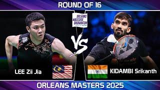 FULL POWER ! LEE Zii Jia (MAS) vs KIDAMBI Srikanth (IND) | Orleans Masters Badminton 2025