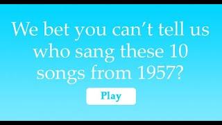 1957 Music Quiz Challenge: Test Your Knowledge and Share Your Score!