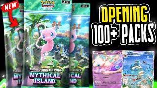 Opening 100+ Packs in the NEW Pokémon Pocket Set - Mythical Island!