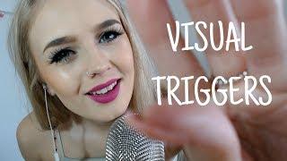 ASMR | Visual Triggers - Follow The Light, Face Brushing & Hand Movements (Whispered Trigger Words)