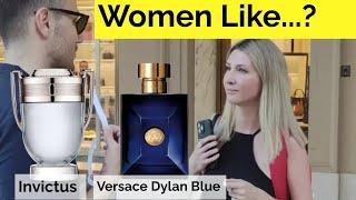 Women react to Invictus Paco Rabanne and Versace Pour Homme Dylan Blue!