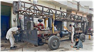 Process of water well drilling rig machine