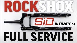 Rockshox SID Ultimate 32 B4 200 hour Full Service guide for Beginners. Don't let a fork get this bad