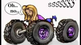 Female TF : Girl into Monster Truck comic sequence