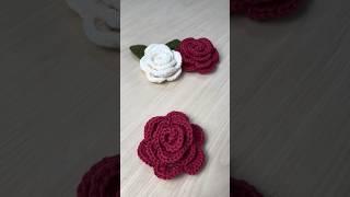 Rosa de croche facil e rapida - 3D - Rose 3D crochet