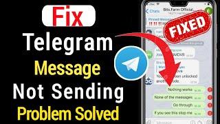 Fix! Telegram Message Not Sending Problem Solve (2021) || Telegram Message not send problem solve