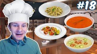 ГОТОВКА НИЛАМОПА: КРЕВЕТКИ, КАЛДУ ВЕРДЕ, СПАГЕТТИ, ГАСПАЧО | COOKING SIMULATOR #18