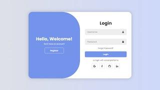  Stunning Login/Signup Form with HTML, CSS & JavaScript – Modern & Responsive! 