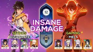 C6 Gaming Melt & C6 Sethos Aggravate | Spiral Abyss 5.4 | Genshin Impact