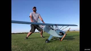 Community Content - JohnVHRC's Gas Power Flight of VQ Navy Piper J3 Cub 94 5'/2.4m  from H-King