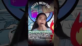 Hypothyroidism ? Thyroid. How to cure thyroid in Ayurveda vesta medcare