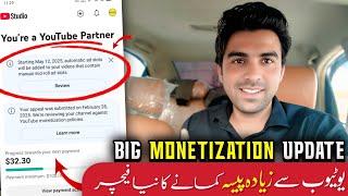 YouTube Big Monetization Update on Manual Mid Roll ads slot from 12 May 2025