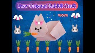 How to Fold an Adorable Paper Rabbit : Step- by-Step Guide|DIY Paper Bunny Folding @SreshtaCreates