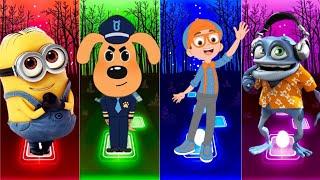 Minions - Sheriff Labrador - Blippi - Crazy Frog - Tiles Hop EDM Rush