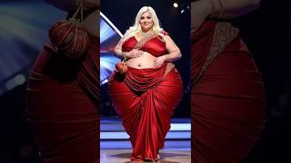 From Giant Queen to Bridal Grace – Russian Woman’s Indian Saree Glow Up  #agt
