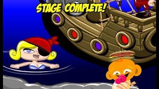 Monkey GO Happy Stage 397 — Valentine's Day Pirate Battle / Счастливая обезьянка: Уровень 397